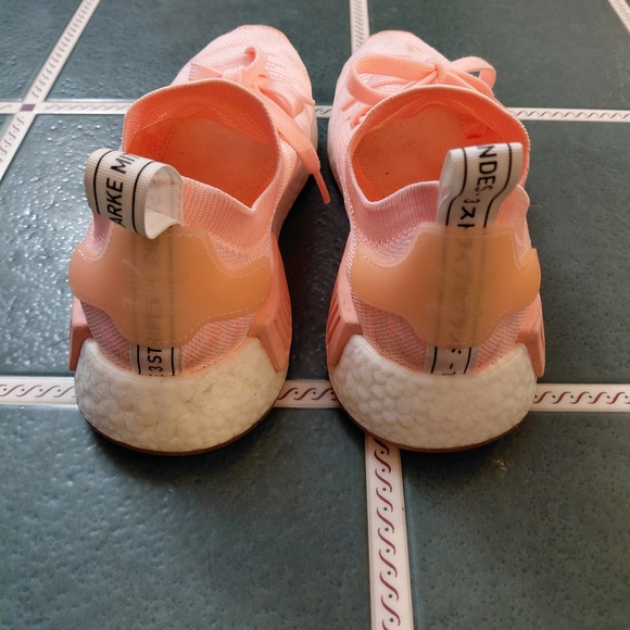 adidas Women's Peach Knit Lace-Up Sneakers - Picture 2 of 5